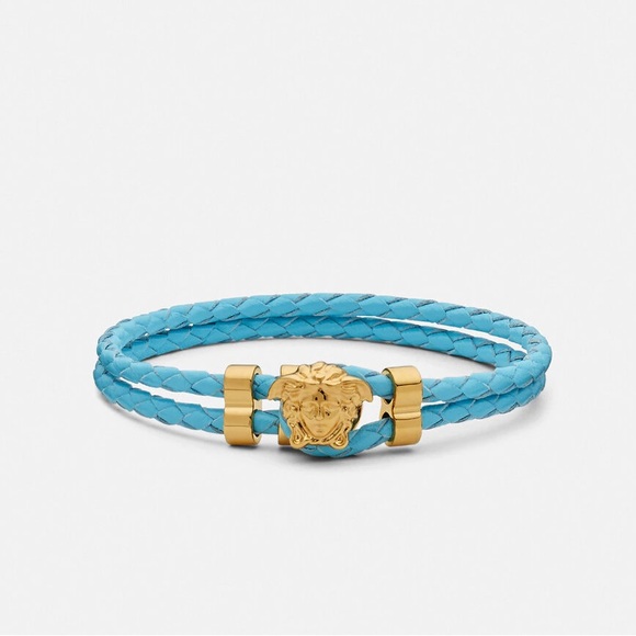 Versace Jewelry - Versace Braided Calf Leather Bracelet!